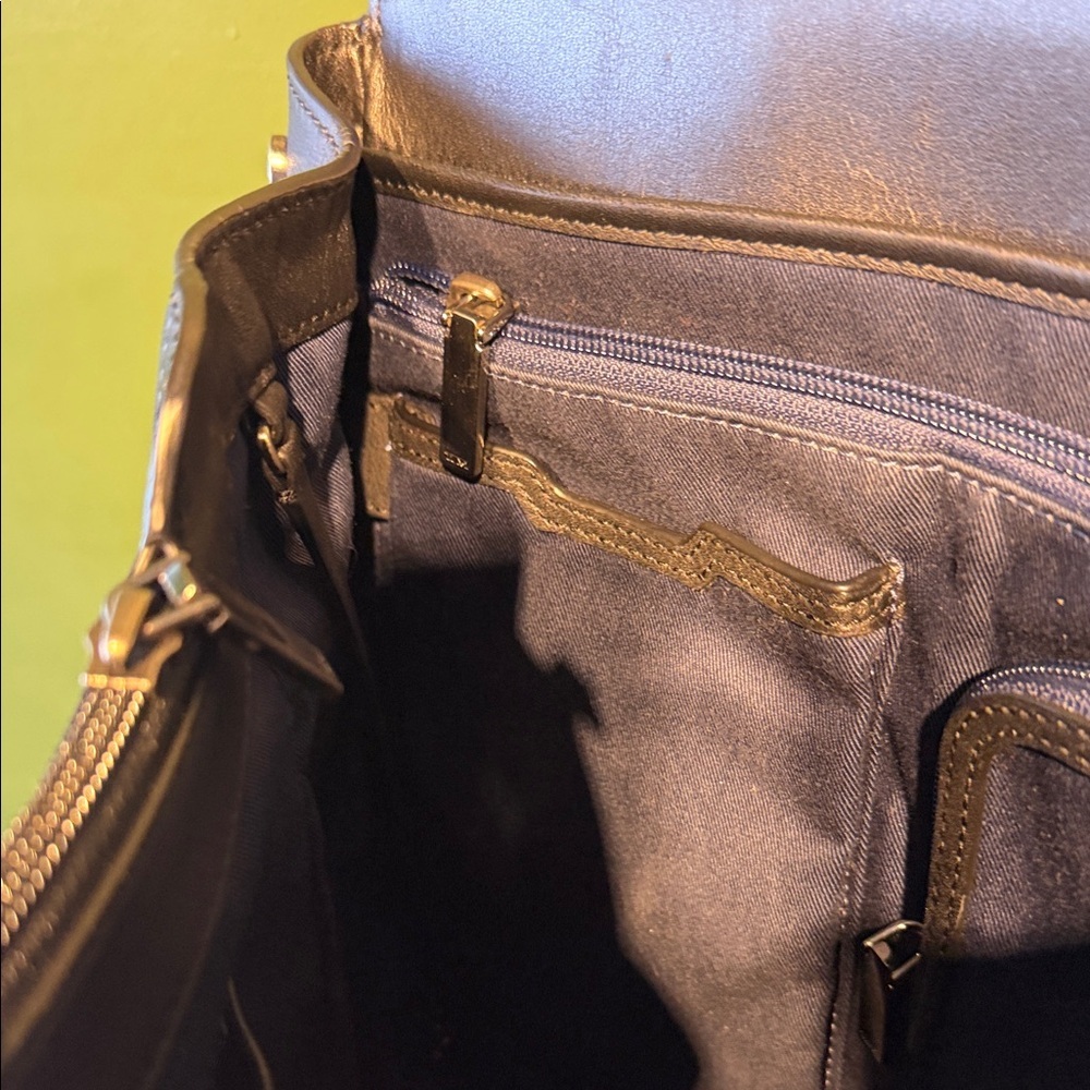 Tumi Mariella Tavi Black Leather Backpack - Picture 9 of 11